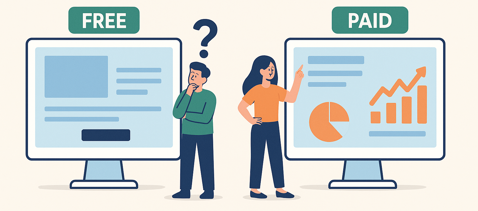 Free Landing Page vs Paid Tools: What’s Worth The Upgrade?