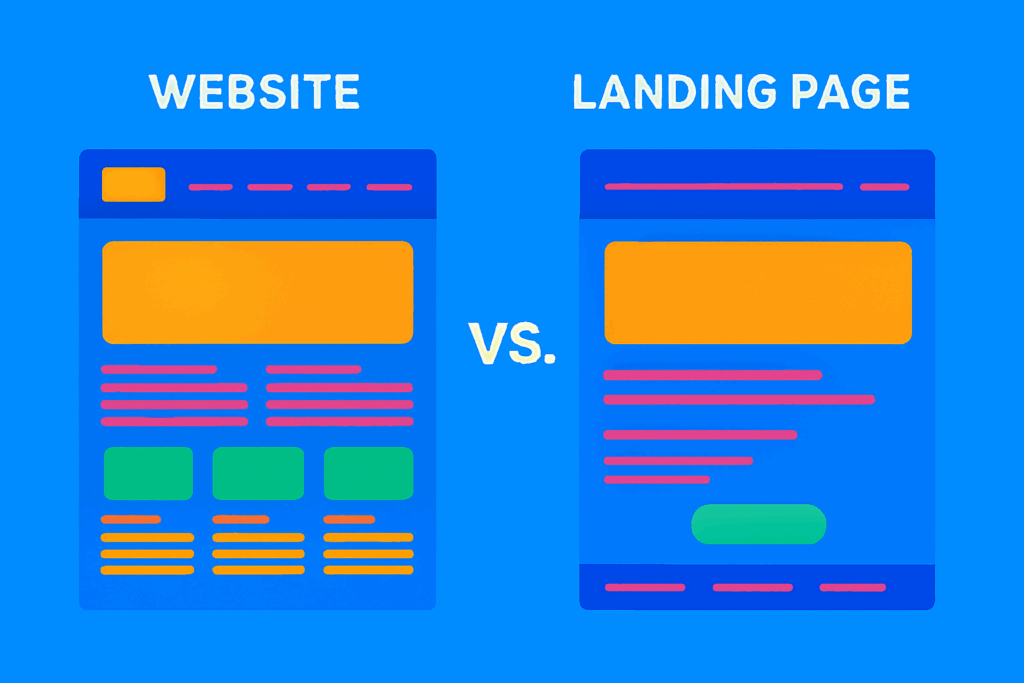 Website Vs. Landing Page: What’s The Difference And Which Do You Actually Need?
